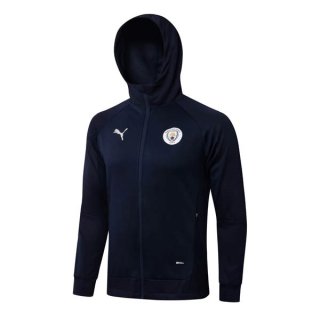 Felpa Cappuccio Manchester City 2022/23 Blu Oscuro