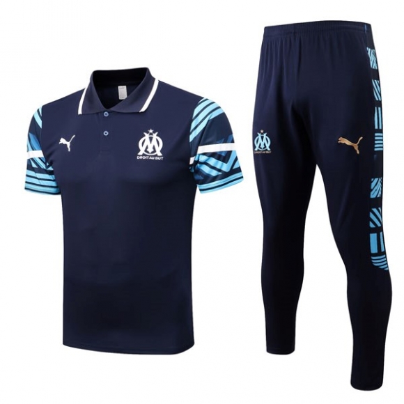 Polo Marseille Set Completo 2022/23 Blu