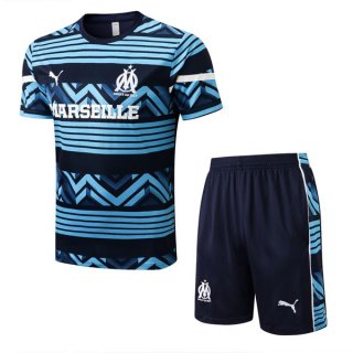 Maglia Formazione Marseille Set Completo 2022/23 Blu