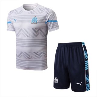 Maglia Formazione Marseille Set Completo 2022/23 Bianco