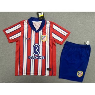 Maglia Atletico Madrid Home Bambino 2024/25 Rosso