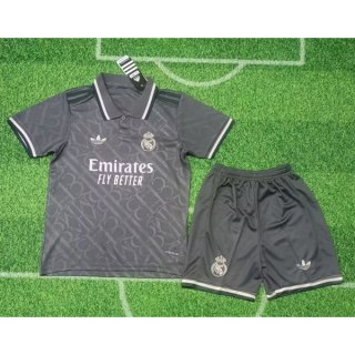 Maglia Real Madrid Terza Bambino 2024/25 Grigio