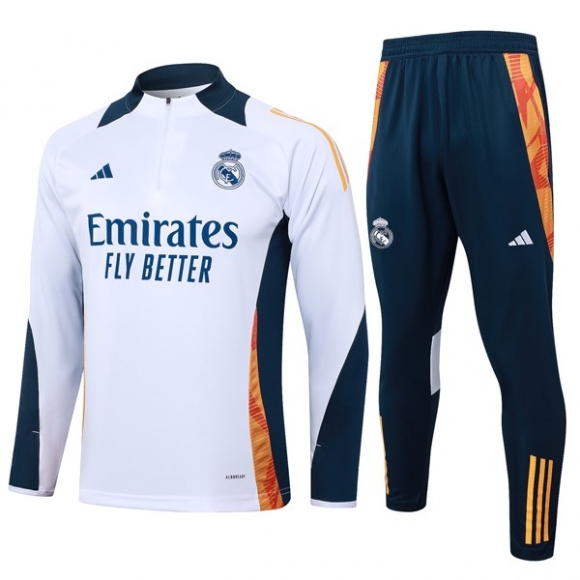 Felpa Allenamento Real Madrid 2024/25 Bianco 3