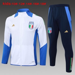 Bambino Giacca Italia 2024/25 Bianco Blu 3