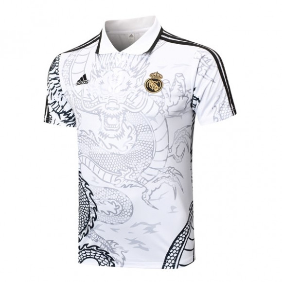 Polo Real Madrid 2024/25 Bianco Nero 2