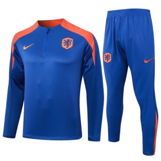 Felpa Allenamento Paesi Bassi 2024/25 Blu 3