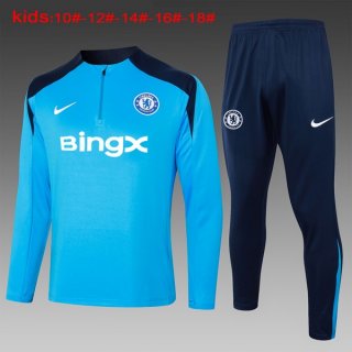 Bambino Felpa Allenamento Chelsea 2024/25 Blu 5