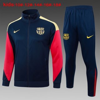 Bambino Giacca Barcellona 2024/25 Blu Giallo 3