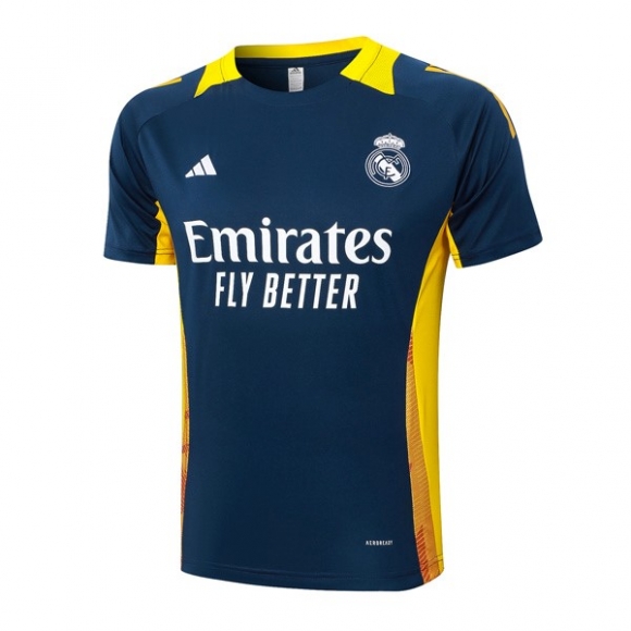 Maglia Formazione Real Madrid 2024/25 Blu Giallo
