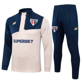 Felpa Allenamento Sao Paulo 2024/25 Giallo Blu 3