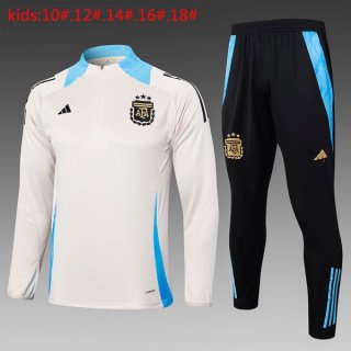 Bambino Felpa Allenamento Argentina 2024/25 Giallo Blu 3