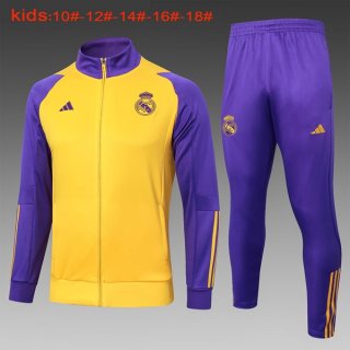 Bambino Giacca Real Madrid 2024/25 Giallo Porpora 3