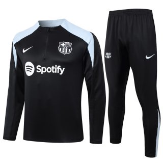 Felpa Allenamento Barcellona 2024/25 Nero Grigio 3
