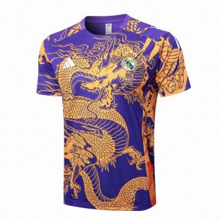 Maglia Formazione Real Madrid 2024/25 Porpora Giallo