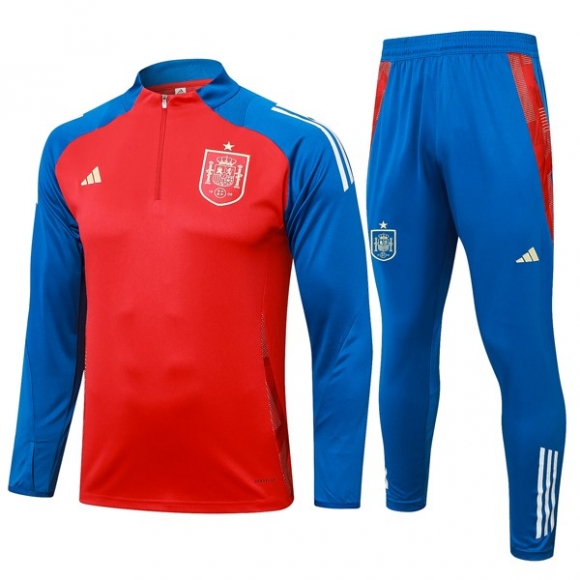 Felpa Allenamento Spagna 2024/25 Rosso Blu 3