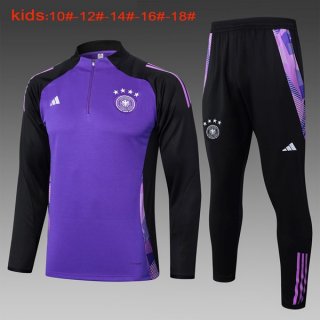 Bambino Felpa Allenamento Germania 2024/25 Porpora Nero 3