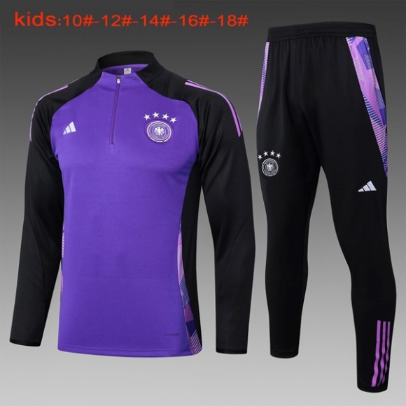 Bambino Felpa Allenamento Germania 2024/25 Porpora Nero 3