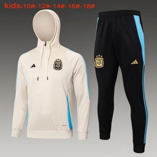Bambino Felpa Cappuccio Argentina 2024/25 Giallo 3