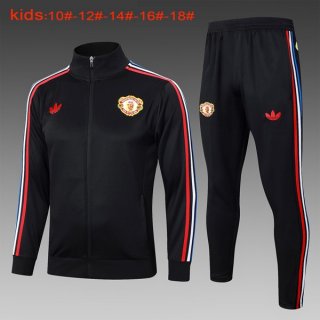 Bambino Giacca Manchester United 2024/25 Nero Rosso