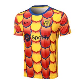 Maglia Formazione Barcellona 2024/25 Giallo Rosso