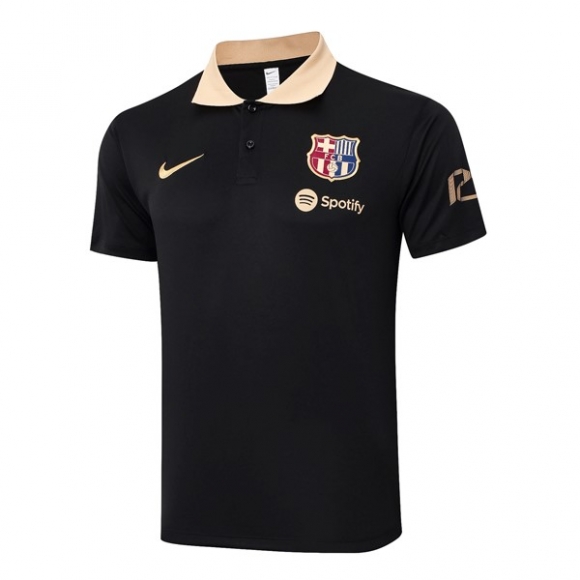 Polo Barcellona 2024/25 Nero Giallo 2