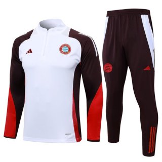Felpa Allenamento Bayern Monaco 2024/25 Bianco 3