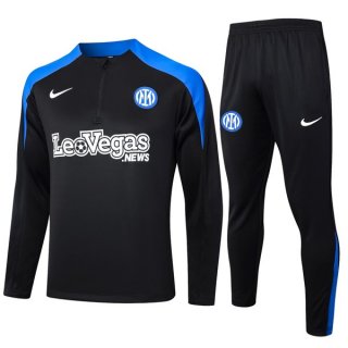 Felpa Allenamento Inter Milan 2024/25 Nero Blu 3