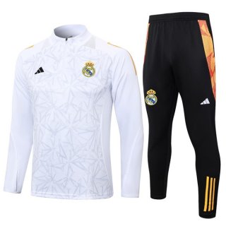 Felpa Allenamento Real Madrid 2024/25 Bianco Grigio 3
