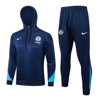 Felpa Cappuccio Chelsea 2024/25 Blu 3