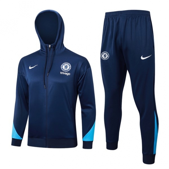 Felpa Cappuccio Chelsea 2024/25 Blu 3