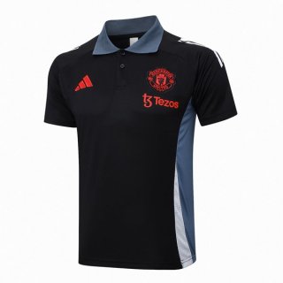Polo Manchester United 2024/25 Nero Grigio 2