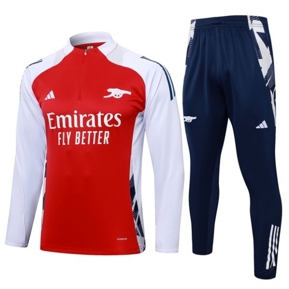 Felpa Allenamento Arsenal 2024/25 Rosso Bianco 3