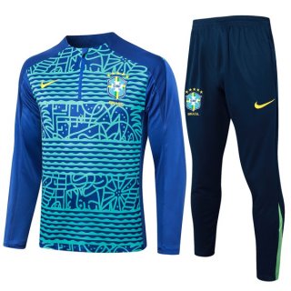 Felpa Allenamento Brasile 2024/25 Verde Blu 3