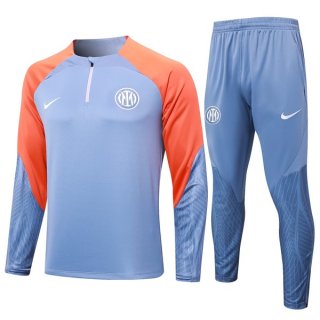 Felpa Allenamento Inter Milan 2024/25 Grigio Arancione 3