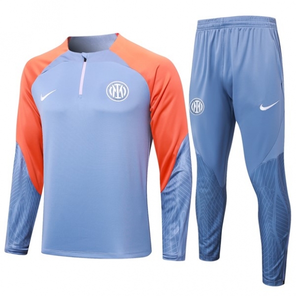 Felpa Allenamento Inter Milan 2024/25 Grigio Arancione 3