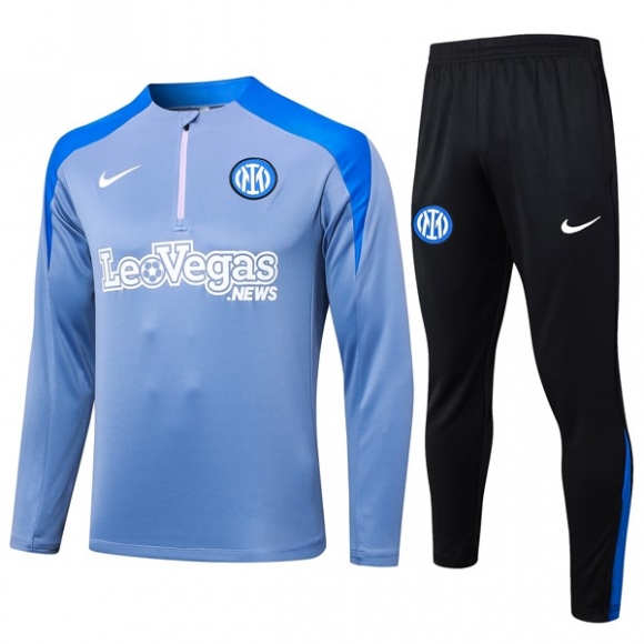 Felpa Allenamento Inter Milan 2024/25 Grigio Blu 3
