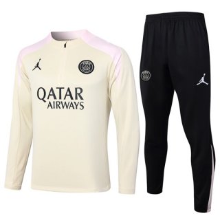 Felpa Allenamento PSG 2024/25 Giallo Rosa 3