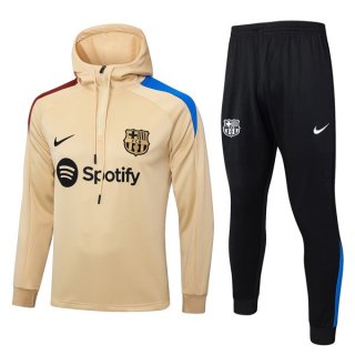 Felpa Cappuccio Barcellona 2024/25 Giallo 3