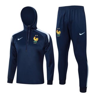 Felpa Cappuccio Francia 2024/25 Blu 6