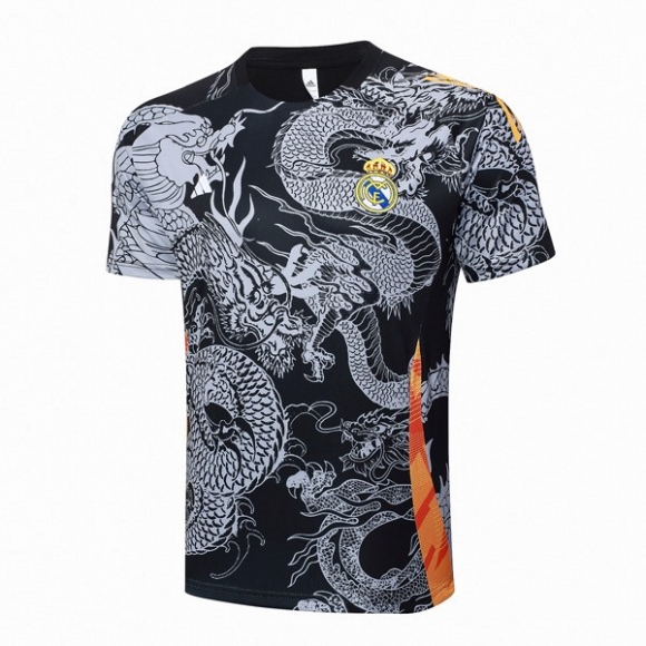 Maglia Formazione Real Madrid 2024/25 Nero Grigio