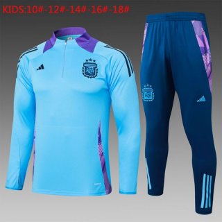 Bambino Felpa Allenamento Argentina 2024/25 Blu 3