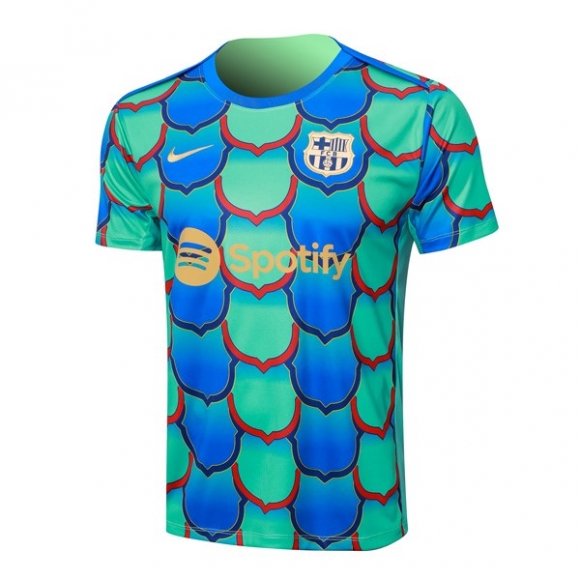 Maglia Formazione Barcellona 2024/25 Verde Blu