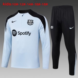 Bambino Felpa Allenamento Barcellona 2024/25 Blu 3
