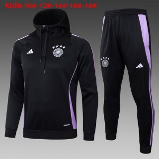 Bambino Felpa Cappuccio Germania 2024/25 Nero 3