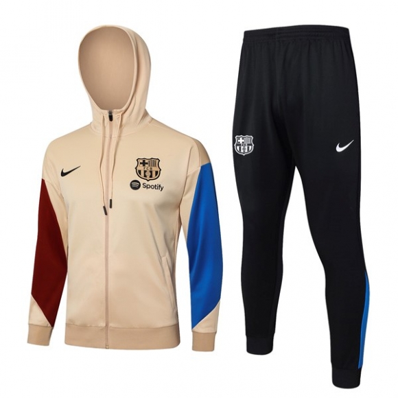 Felpa Cappuccio Barcellona 2024/25 Giallo Blu Rosso