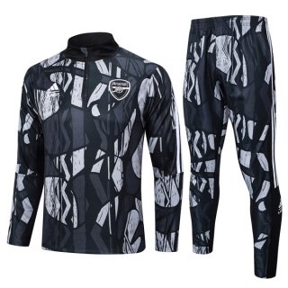 Felpa Allenamento Arsenal 2024/25 Nero Grigio 3