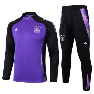 Felpa Allenamento Germania 2024/25 Porpora Nero 3