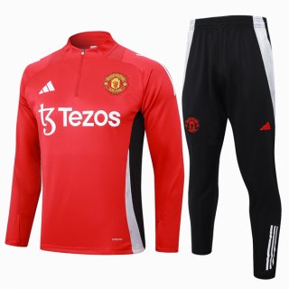Felpa Allenamento Manchester United 2024/25 Rosso 3