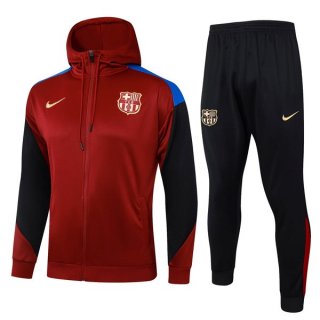 Felpa Cappuccio Barcellona 2024/25 Rosso Blu 3