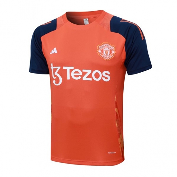 Maglia Formazione Manchester United 2024/25 Arancione Blu